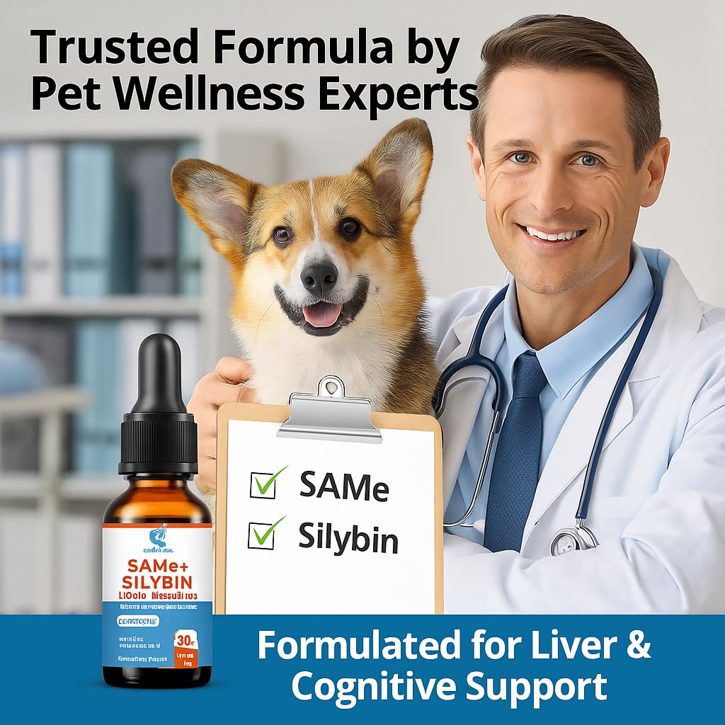 Jataoce SAMEe liquid drops pour shows precise dosing for pets