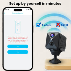 Javiscam live-view app interface enabling remote monitoring from anywhere