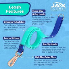 JAX PLANET jelly leash non-slip design supports secure control during outdoor walks.