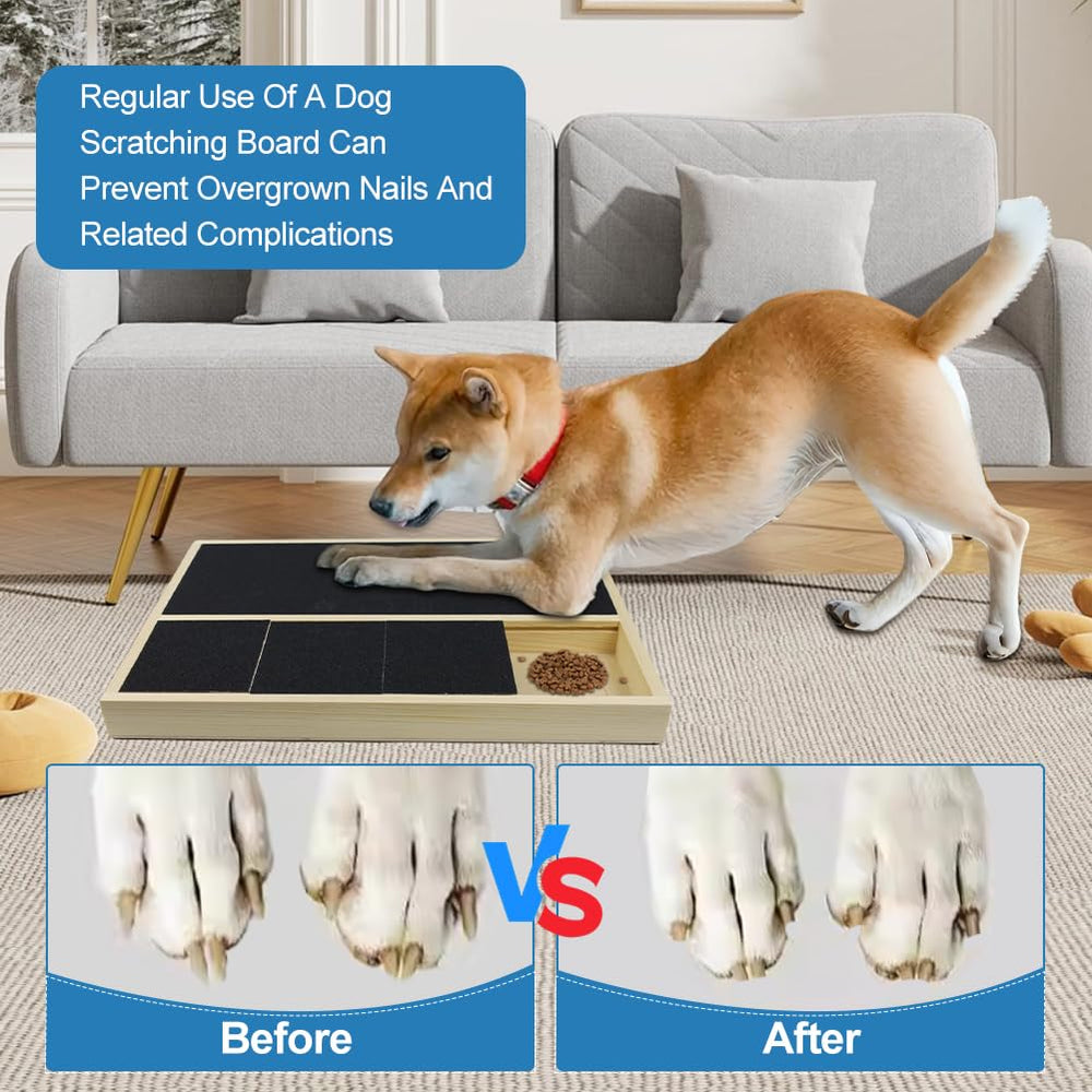 Jaxbo portable dog scratch pad with handle enables at-home park or travel use.