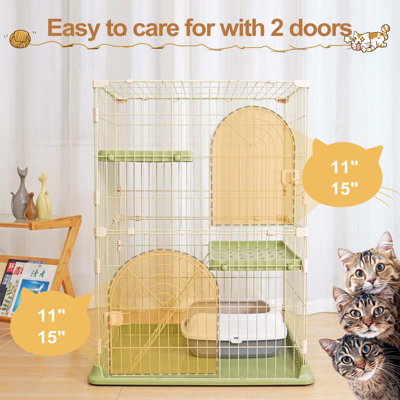 JaxSteam bottom buckle design adds stability for small and growing kittens.