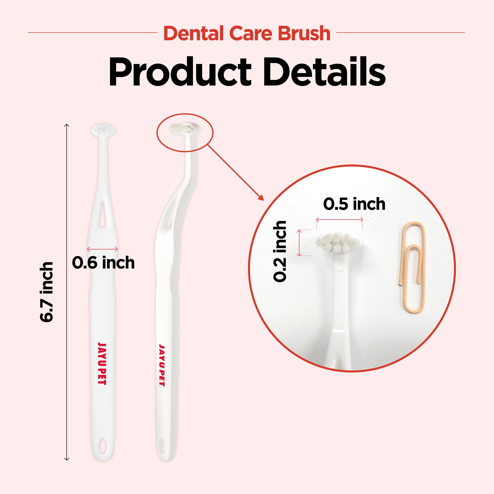 JAYU PET dental care brush vet-recommended kit for at-home care.