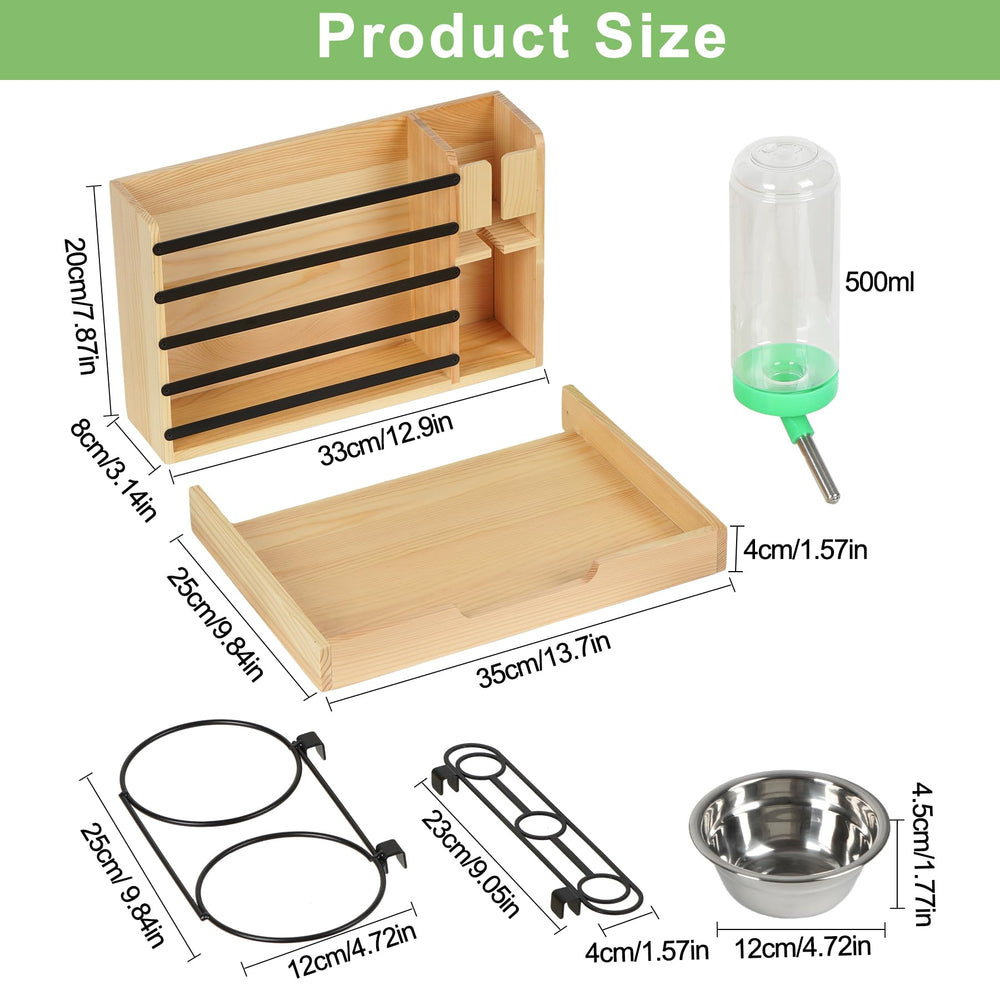 JAZUIHA compact design fits small cages without crowding.