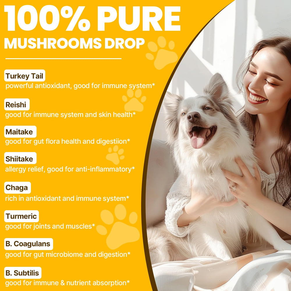 Jazytiko Turkey Tail for Dogs bottle being poured for easy dosing and absorption.