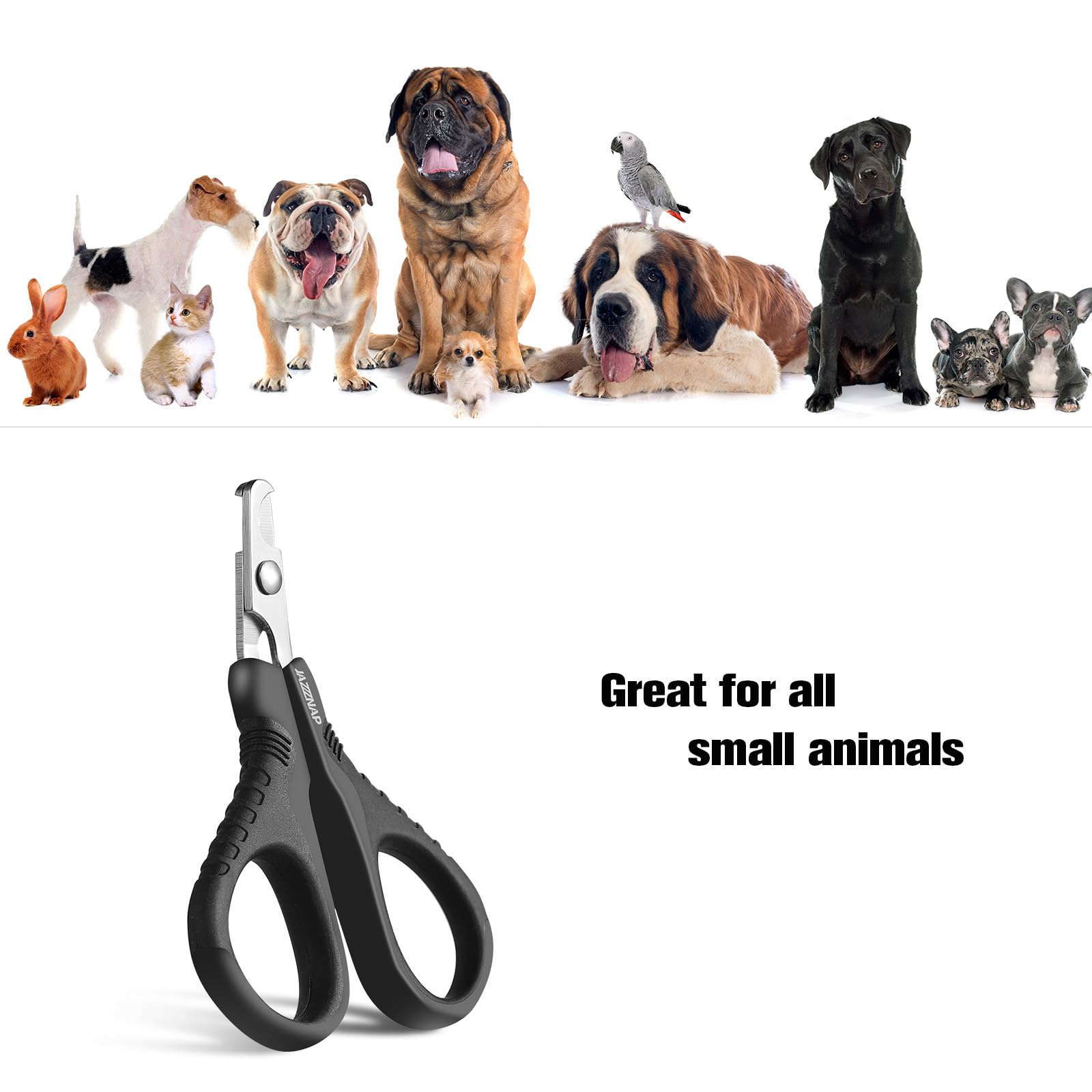 JAZZZNAP non-slip handle reduces hand fatigue during grooming.