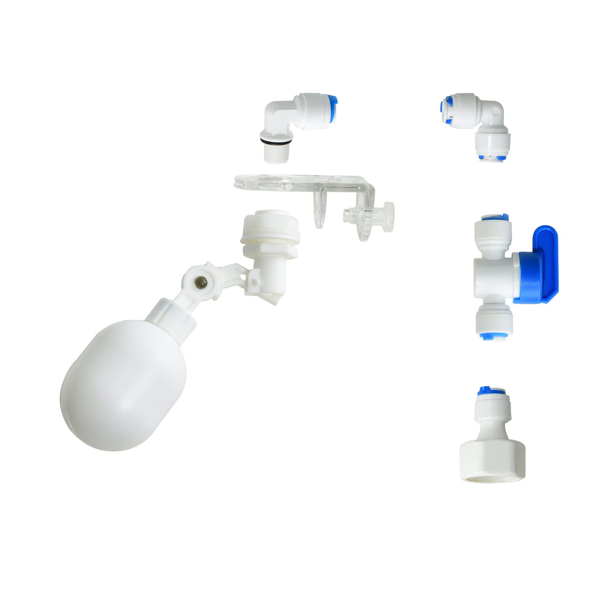 JBTOZIUY float valve kit side or top adjustable for precise water level control in aquariums.