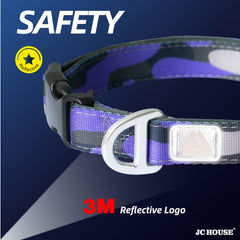 JC HOUSE collar on a dog during a walk demonstrates everyday comfort