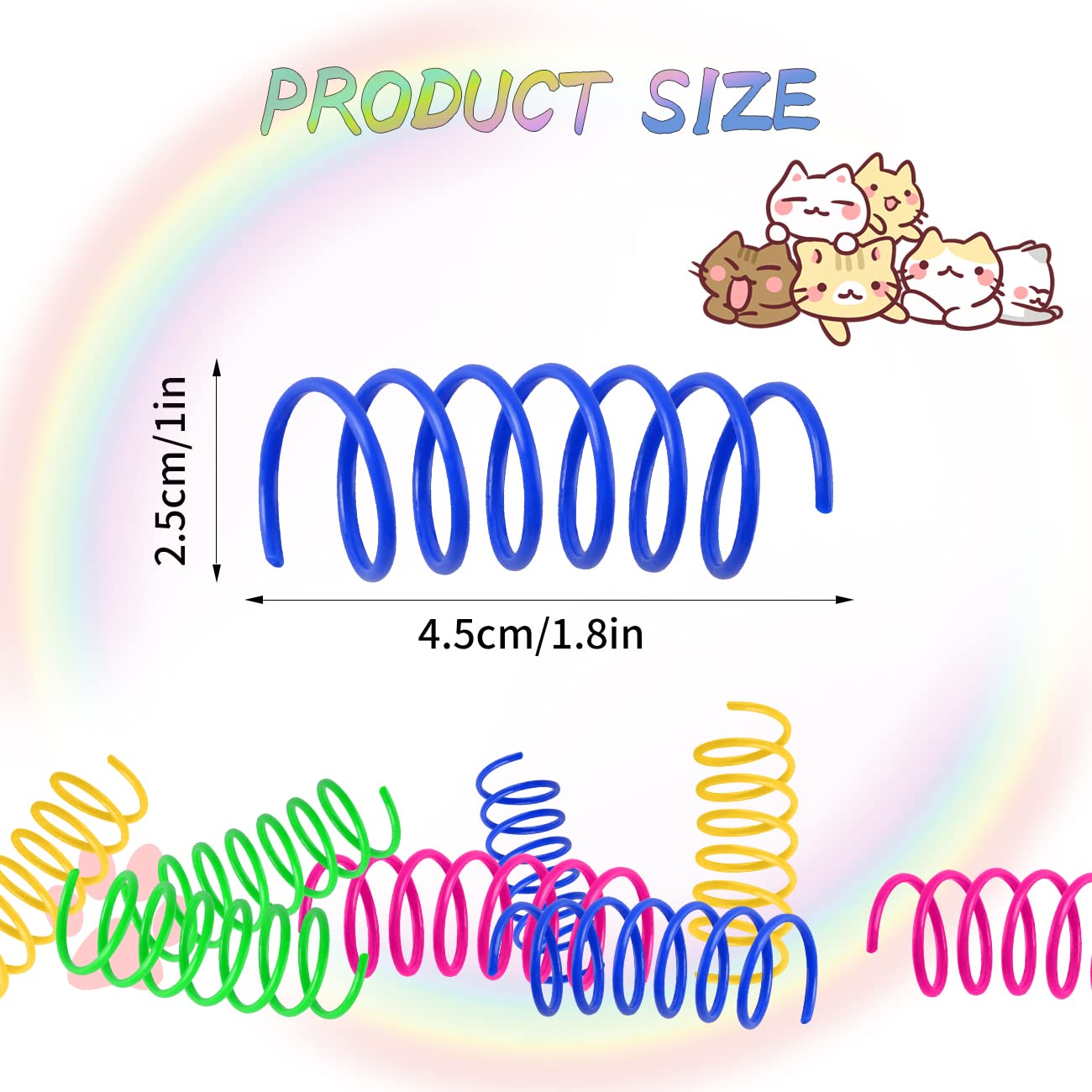 JCSHIMO cat spring toy lightweight compact size