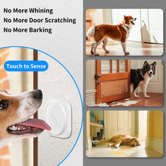 JeaTone dog door bell packaging shows two bells and components.