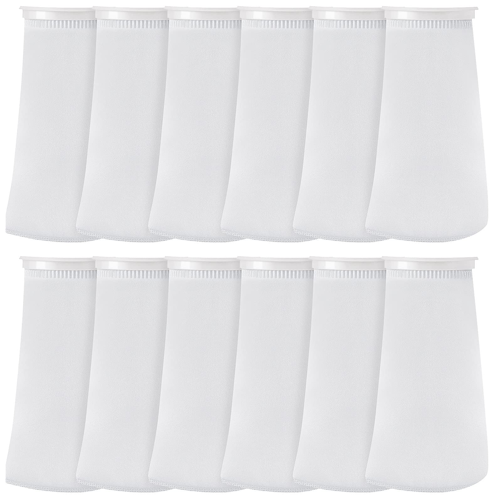 Jecery 16-pack filter socks with 4-inch ring for durable tank filtration.