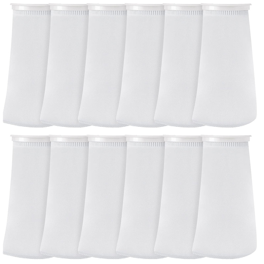 Jecery 16-pack filter socks with 4-inch ring for durable tank filtration.