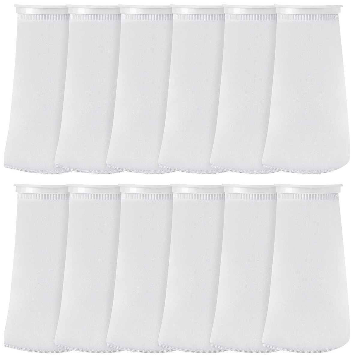 Jecery 16-pack filter socks with 4-inch ring for durable tank filtration.