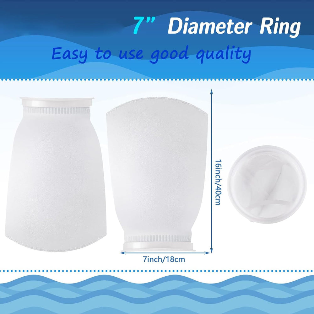Jecery 200 μm ring felt filter bags improve water clarity and particle capture