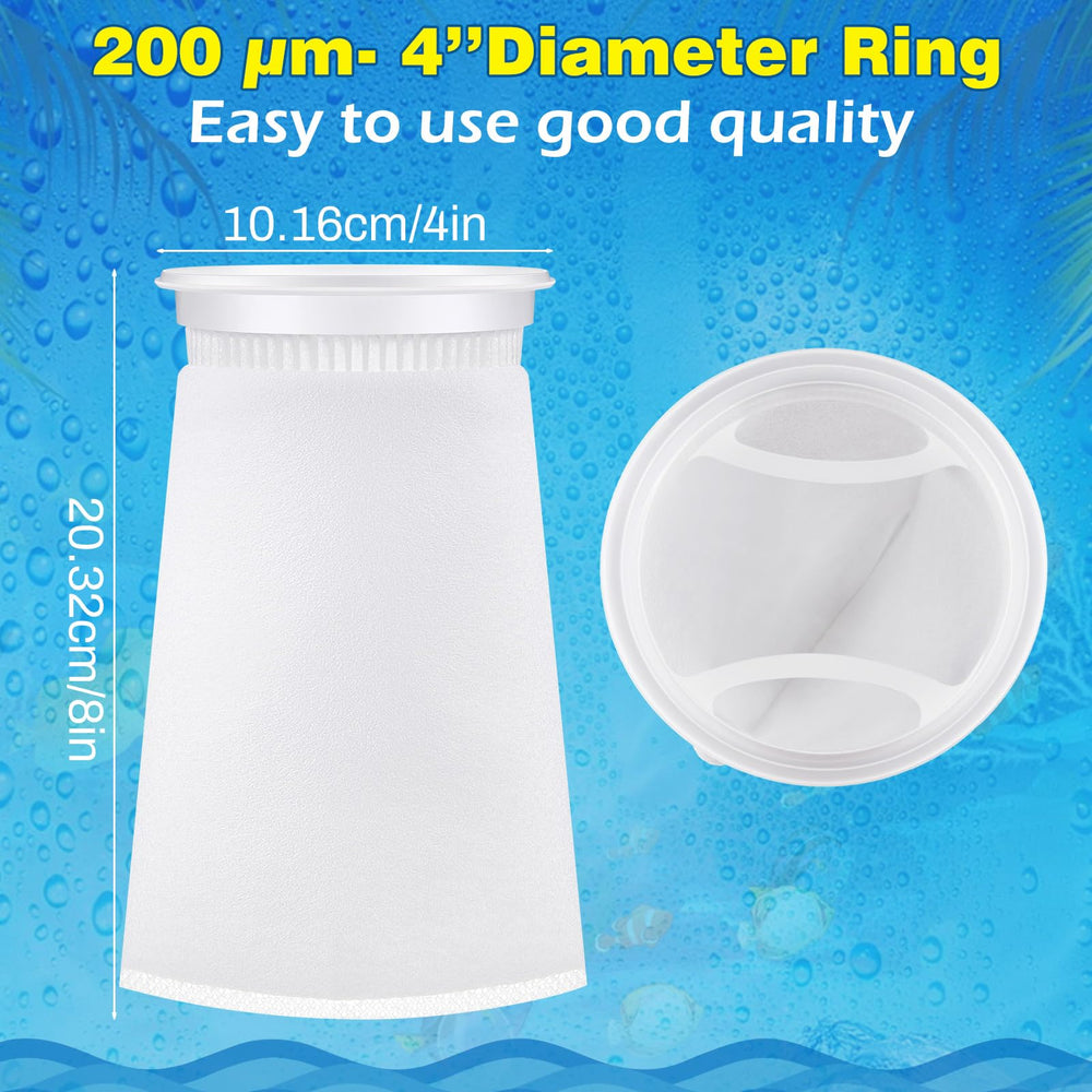 Jecery 200μm filter sock material improves mechanical filtration and reduces waste.