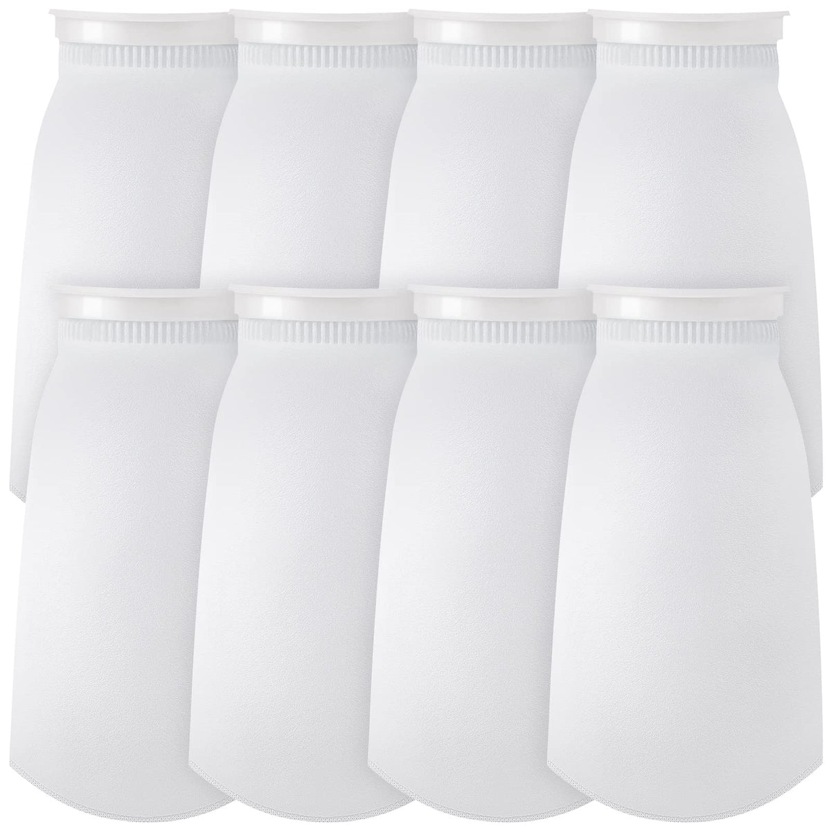 Jecery 8-pack aquarium filter socks 7-inch for efficient debris filtration in tanks