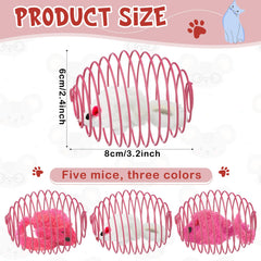 Jecery cat spring ball safety material closeup highlights durable plush and bite-safe construction.