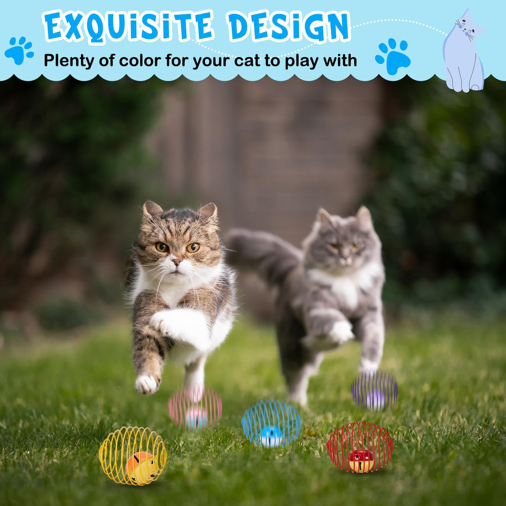 Jecery kitten toy in bright colors promotes rapid reaction and energy burning.