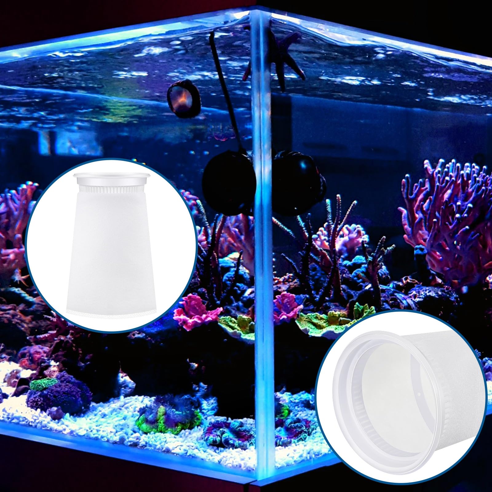 Jecery compatible with saltwater and freshwater tanks for versatile filtration.