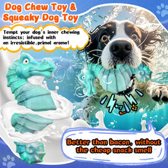 Jeefome dog toy Bite-resistant-nylon-rubber for durable chewing