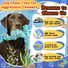 Jeefome dog toy Milk-flavored-scent invites longer chew sessions