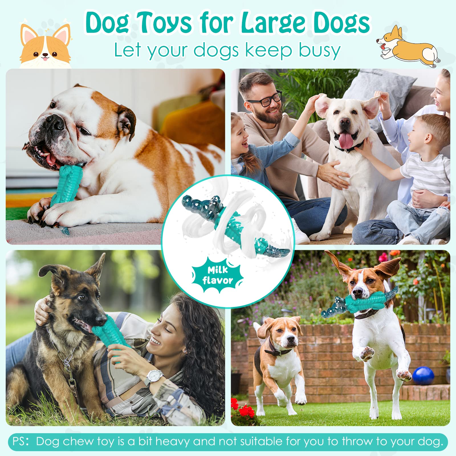 Jeefome gift-ready dog toy for birthdays and holidays excites pets.