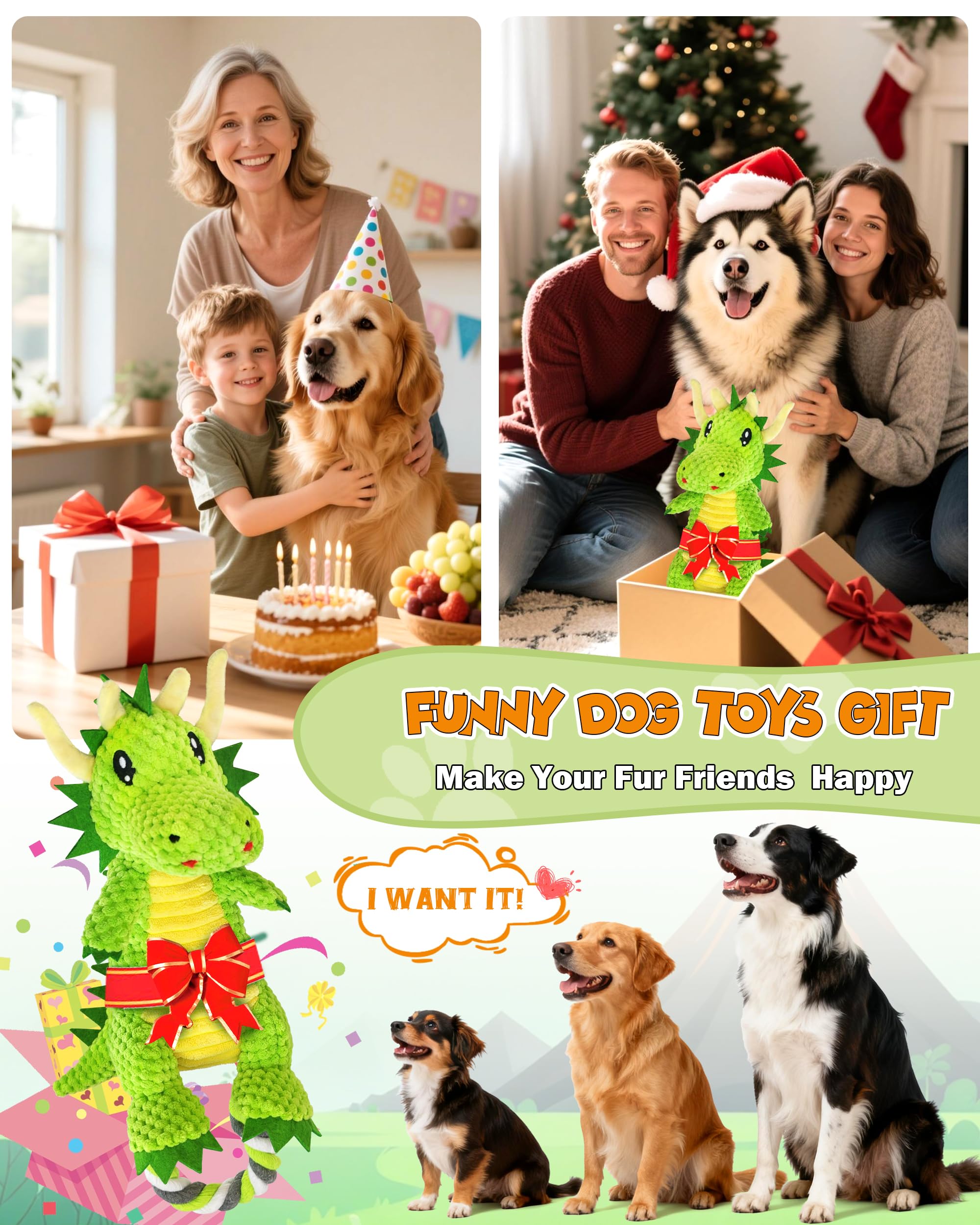 Jeefome machine washable dog toy easy cleaning after playtime