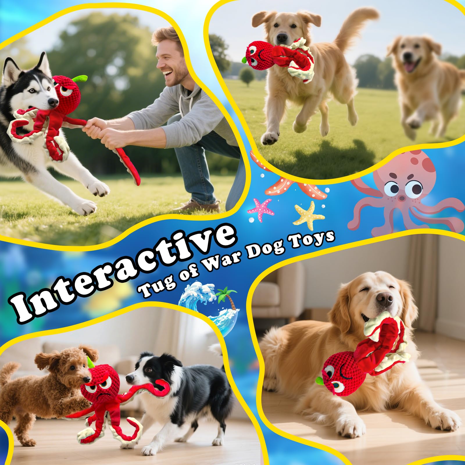 Jeefome octopus toy is washable and easy to clean after play sessions.