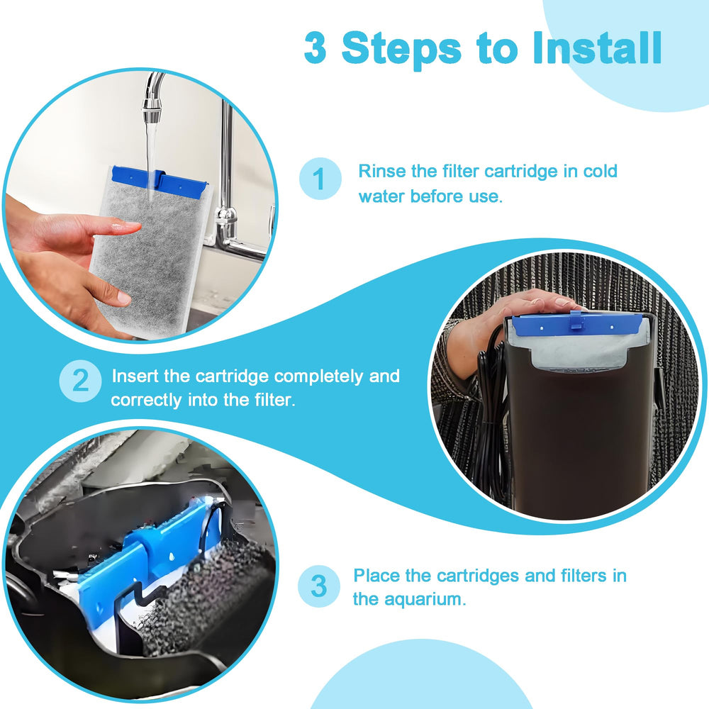 Jeekocaso impact on water clarity and tank appearance from 16-pack filters.