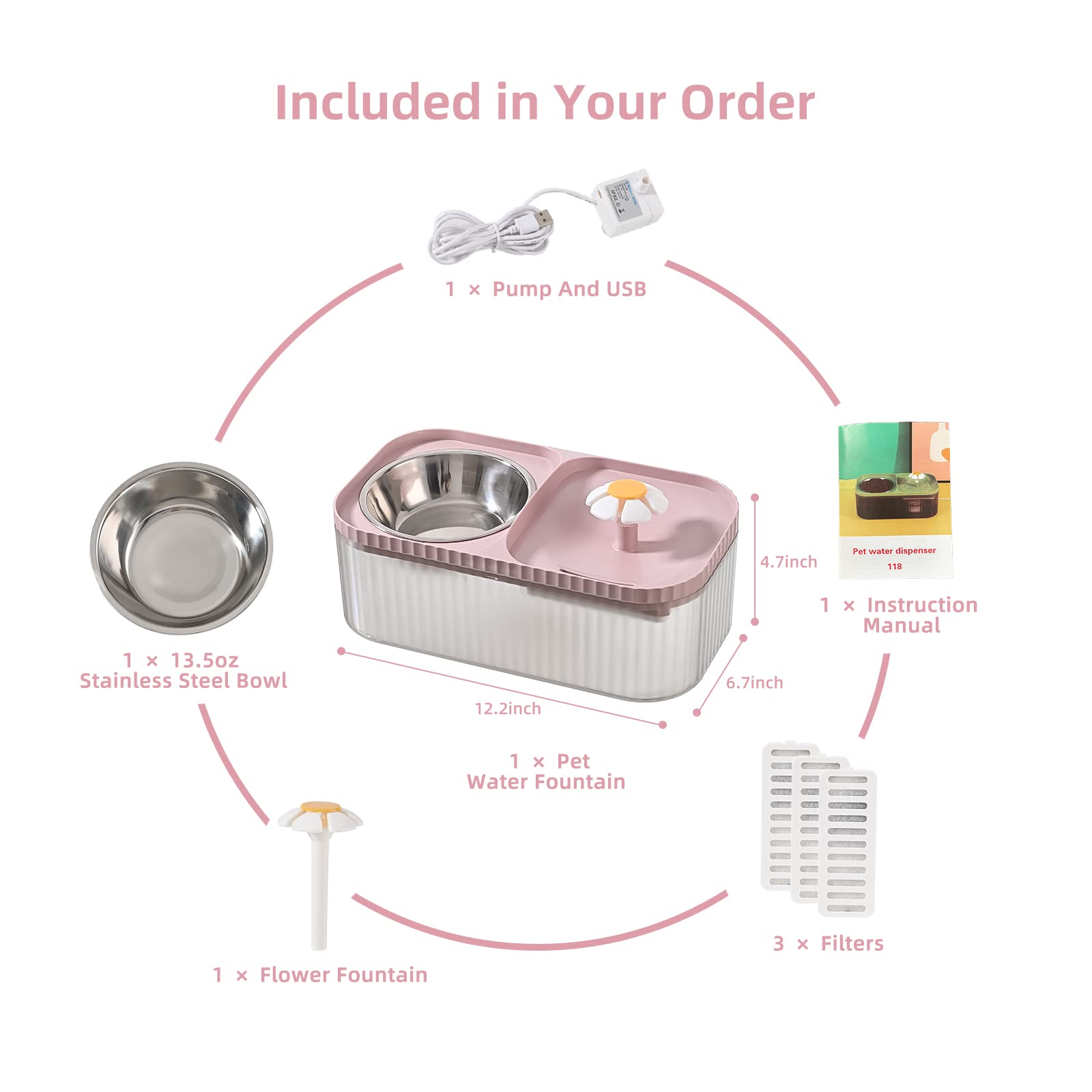 JEERAMIA ultra quiet pump delivers near-silent operation for bedrooms.