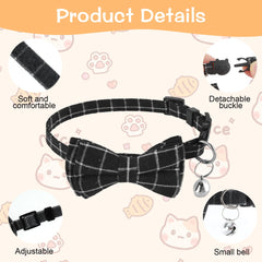 Jeffdad plaid bowtie collar closeup showing stylish design for photos