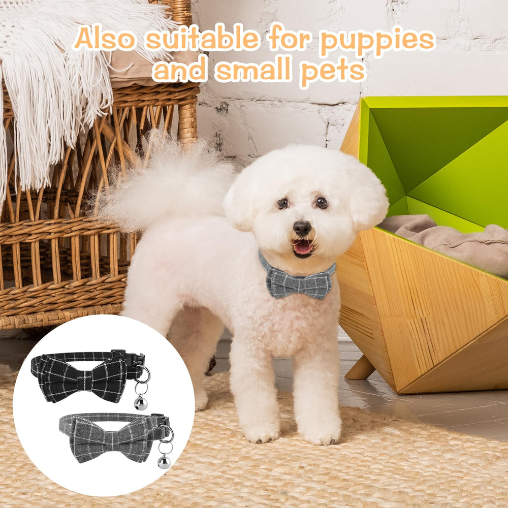 Jeffdad soft fabric cat collar provides gentle wear