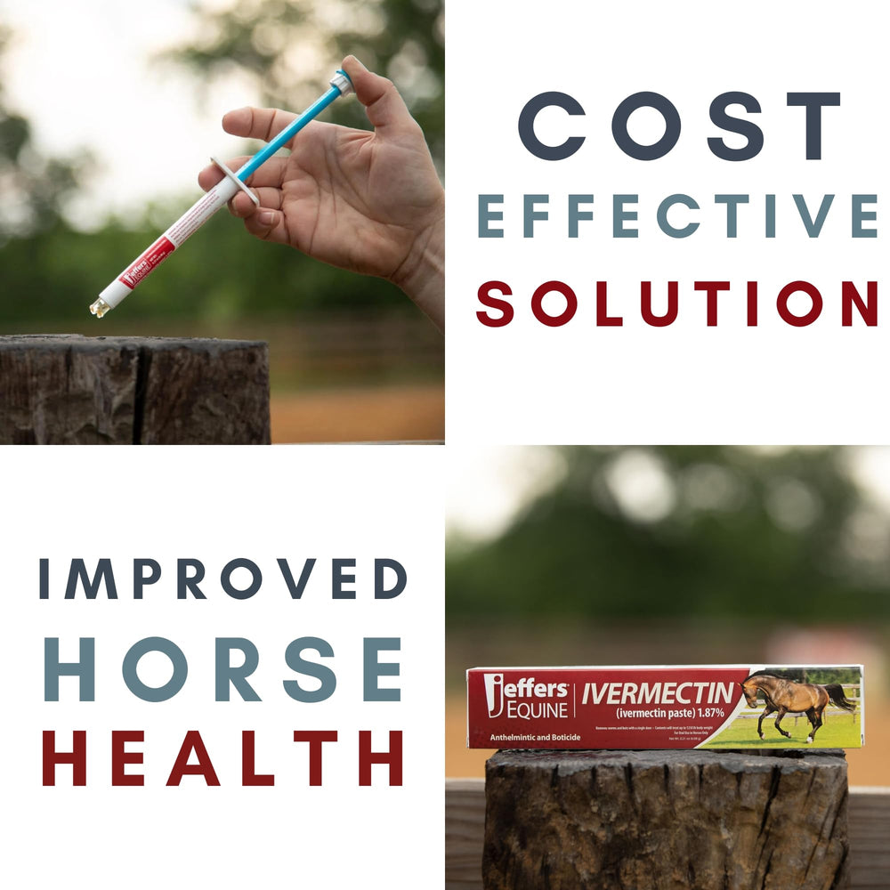 Jeffers dosing syringe demonstrates precise, mess-free administration.