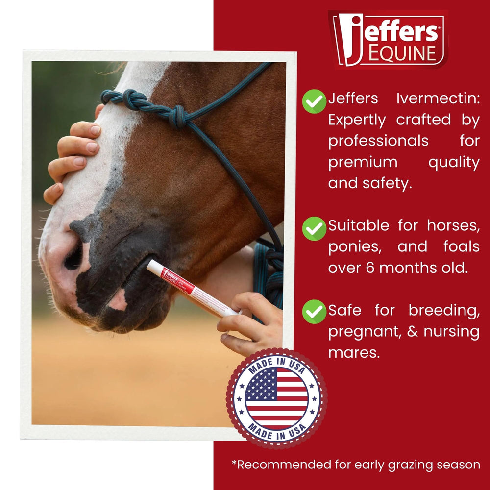 Horse being treated with Jeffers gel in stable environment.
