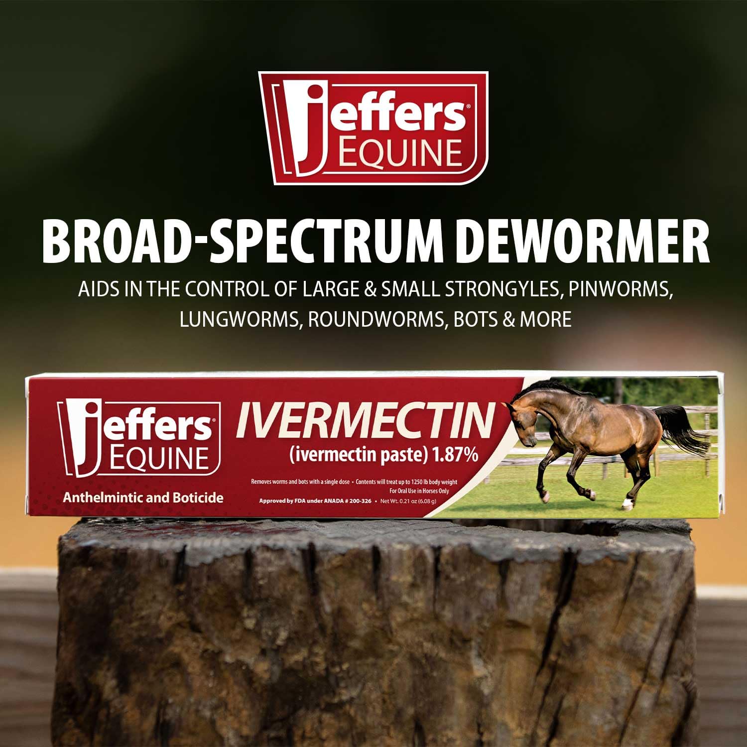 Jeffers 6-pack packaging showing convenient multi-dose supply