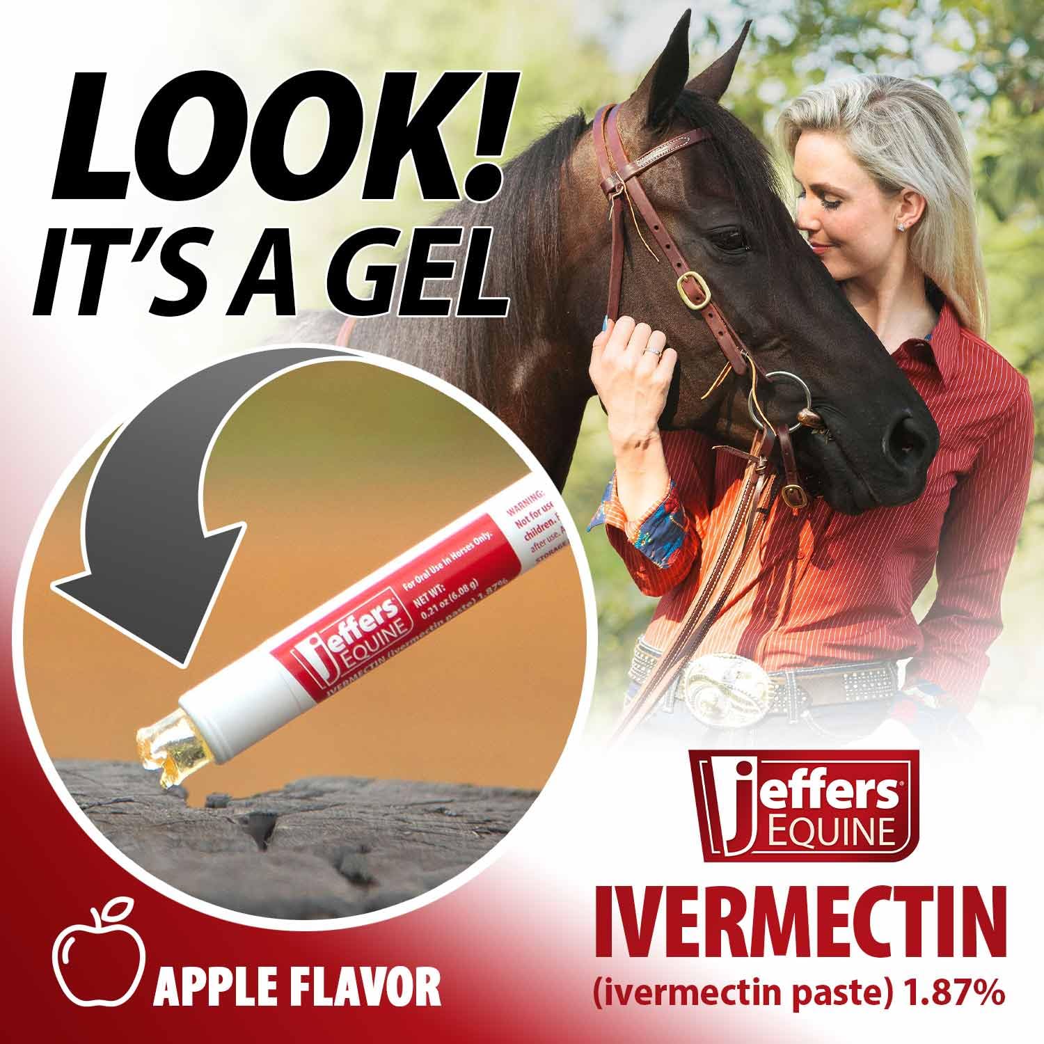 Jeffers ivermectin gel dosing syringe demonstrates precise, mess-free application