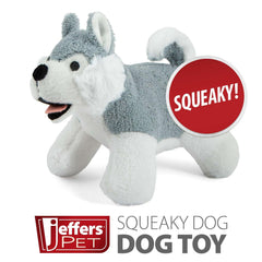 Jeffers Pet Animal Cuddlers plush dog toy fetch action image sparks fetch games outdoors.