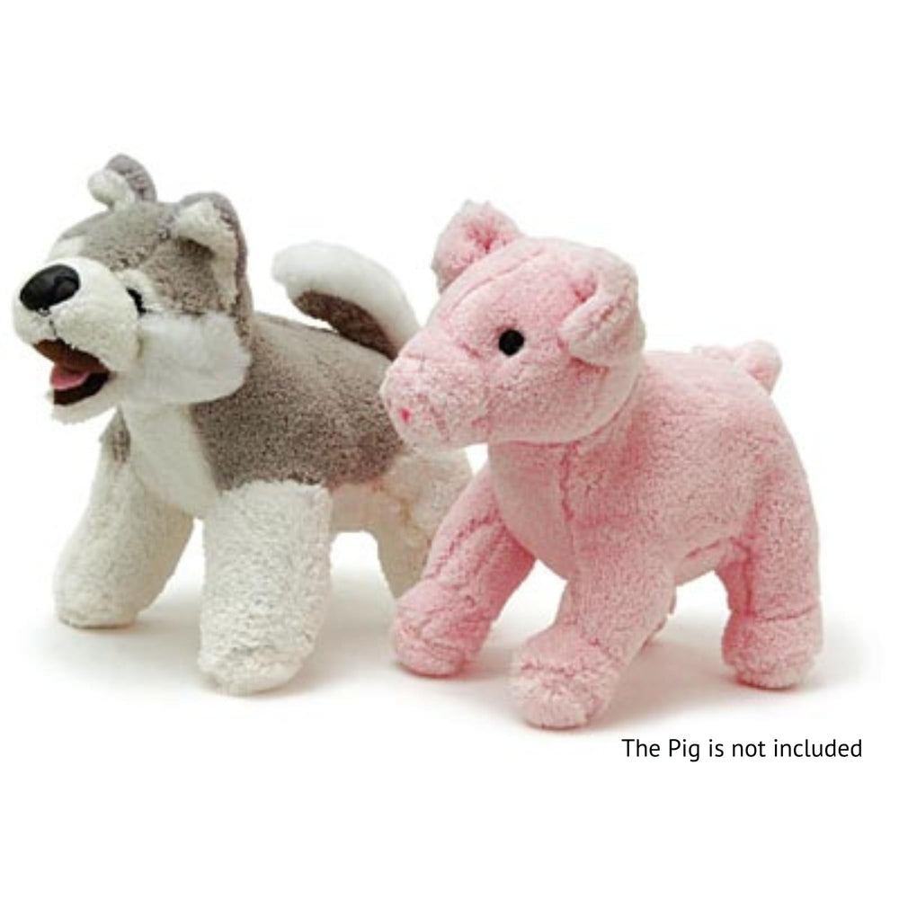 Jeffers Pet Animal Cuddlers plush dog toy snuggle time highlights comforting companionship.