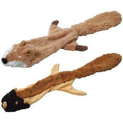 JeffersPet Fox Thinnies flat plush close-up for gentle chewing sessions