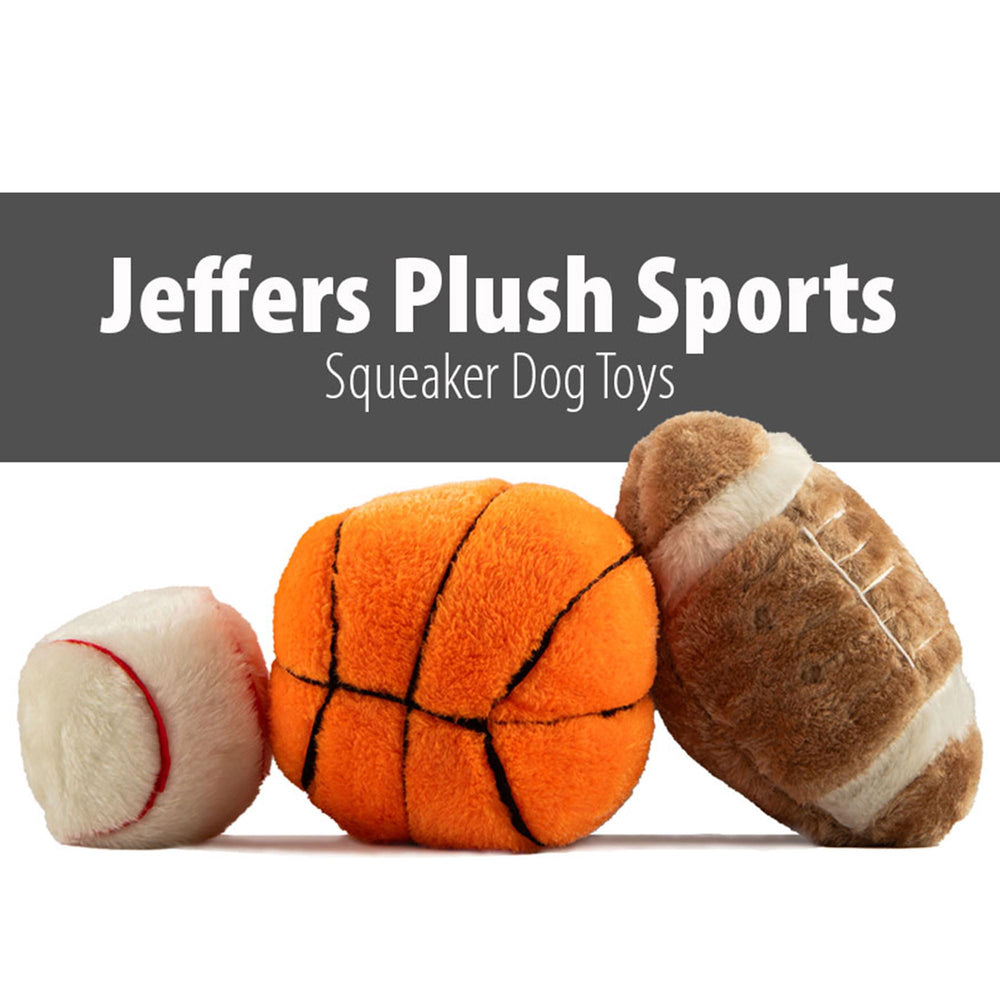 Jeffers Sporty Pup plush fabric close-up shows soft material gentle on small dogs.