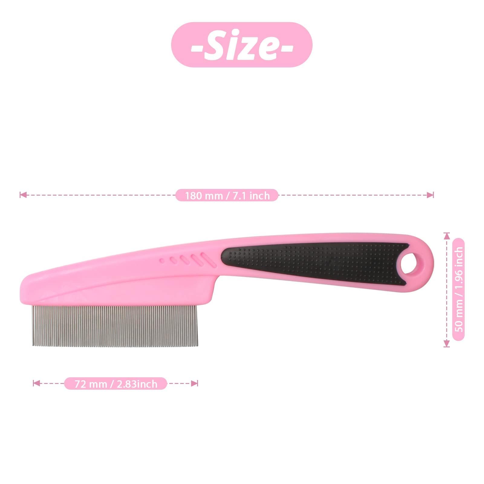 Jegtew flea-lice-comb closeup-teeth highlighting balanced teeth for smooth grooming.