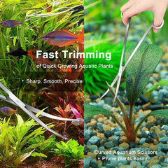 Jeimier aquascaping spatula smoothing substrate for neat layout