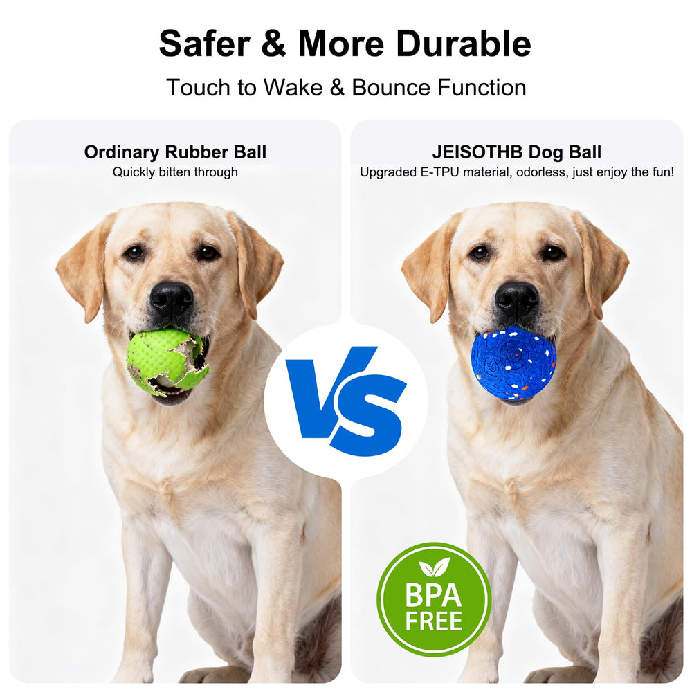 JEISOTHB dog ball diameter 3.15 inches ideal for medium and large dogs.
