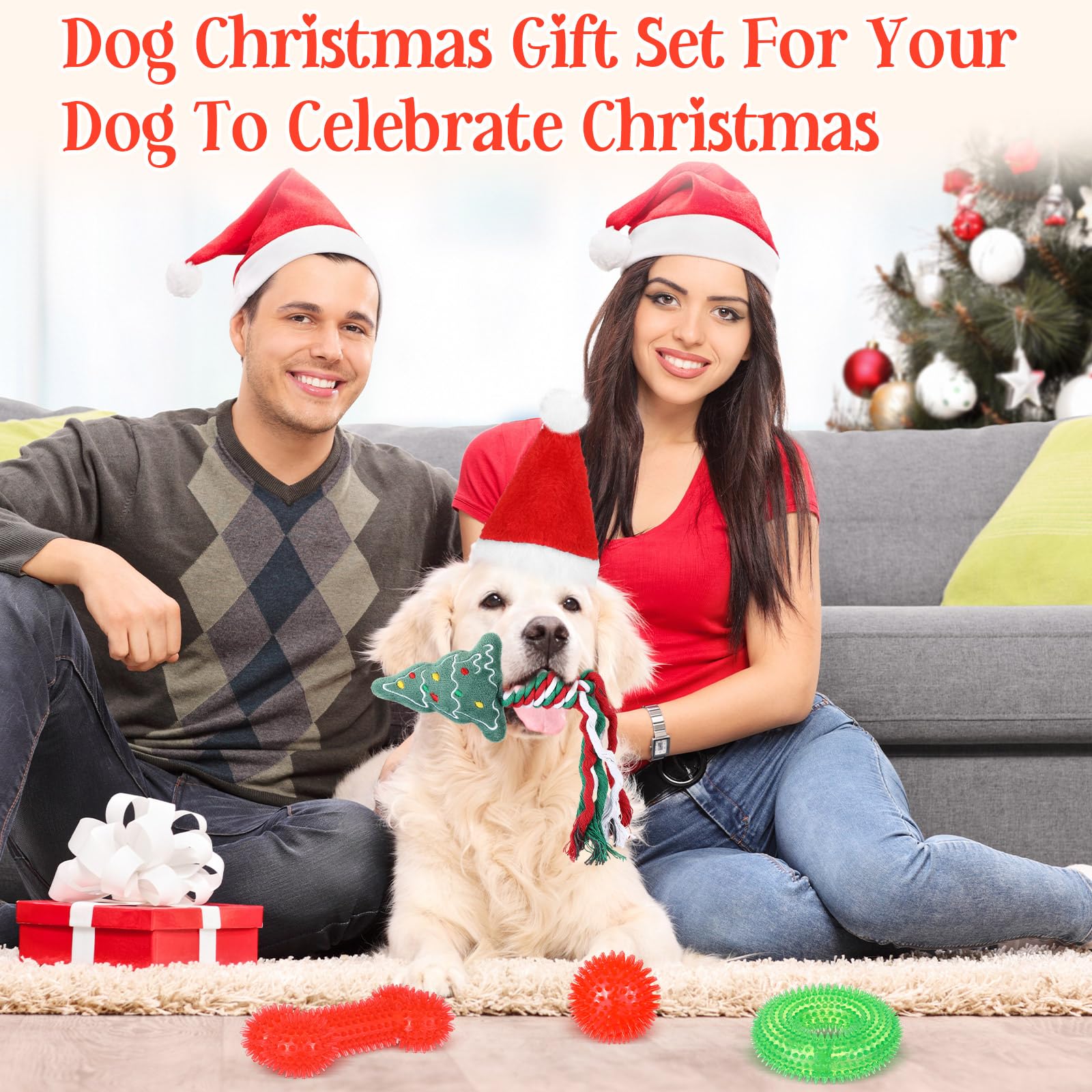 JellyArch tree-shaped squeaky toy for interactive training sessions