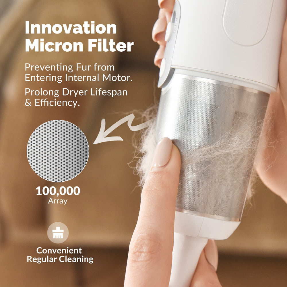 Jellyfish dog dryer compact form underscores travel-friendly portability.