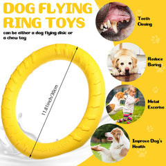 Jenaai dog training ring green side-view highlights easy-grab shape for fetch training.