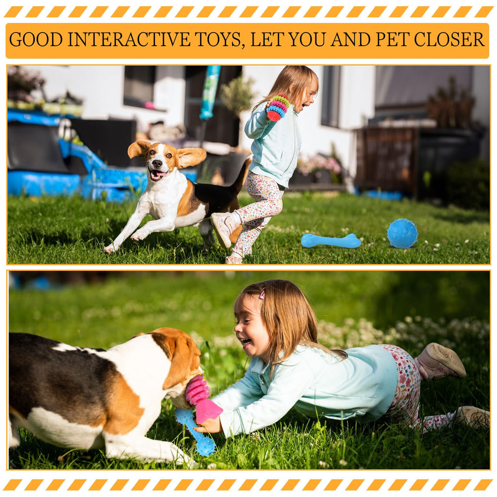 Jenaai durable TPR chew toys resist bite force while supporting dental-friendly chewing.