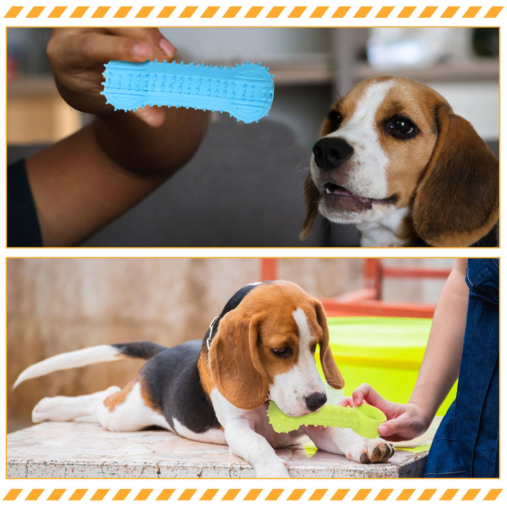 Jenaai easy-clean puppy toys rinse quickly for outdoor and indoors use.