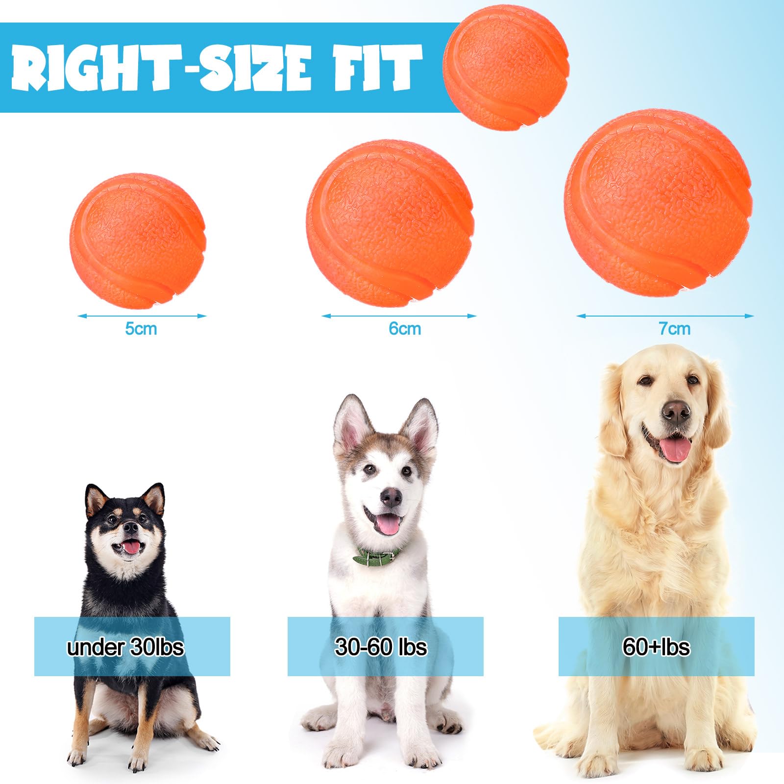 Jenaai teeth-cleaning dog ball orange supports dental play sessions.