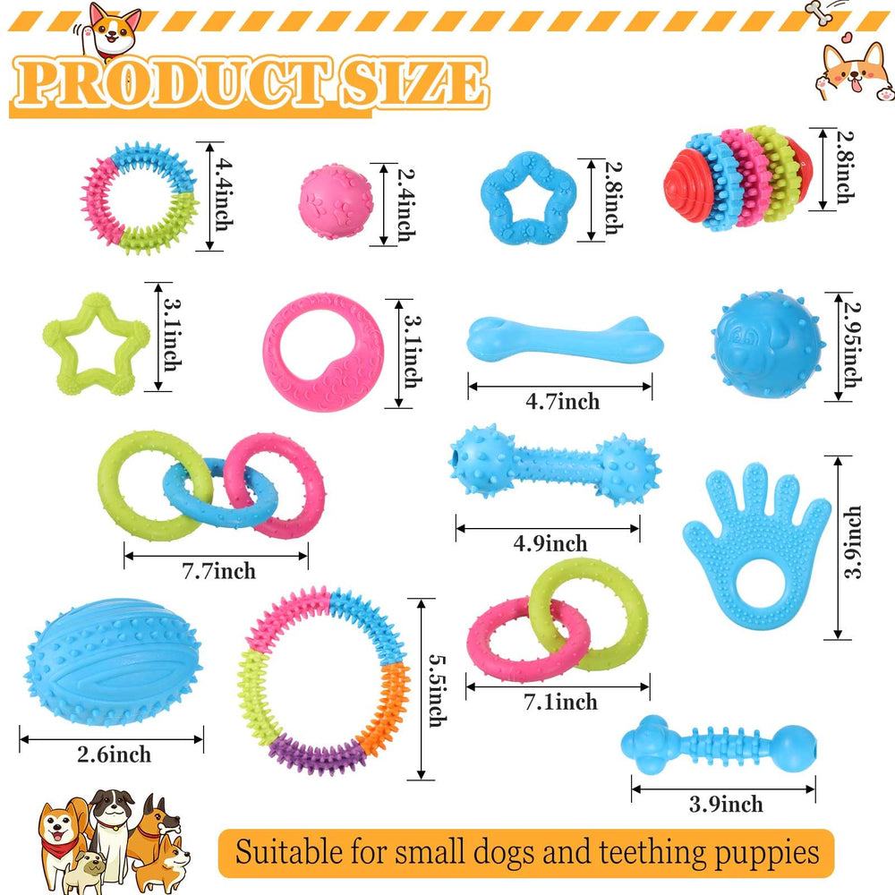 Jenaai small dog chew toys made of safe material for durable, odorless teething sessions.