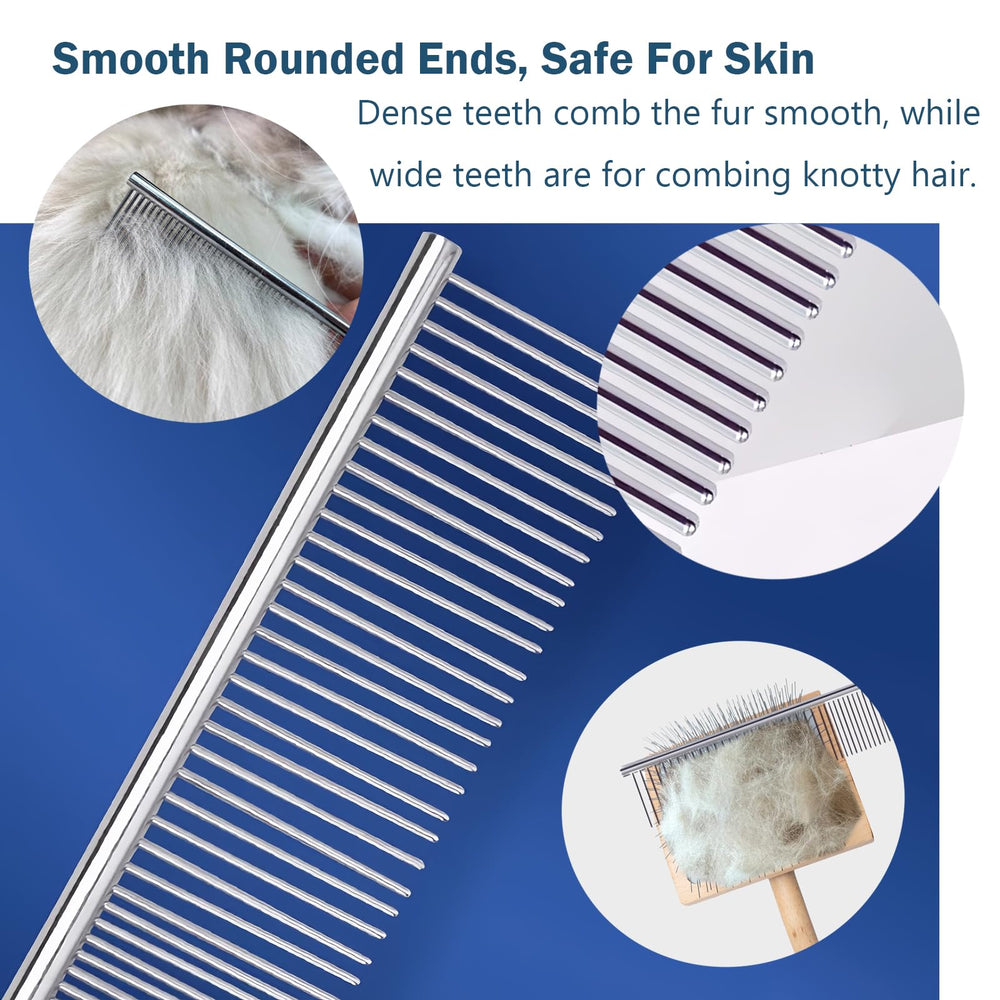 Jenfoslan slicker brush 500+ pins for thorough detangling of long coats